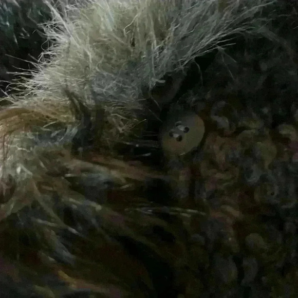 Moto-style faux suede shearling - Laundry by Shelli Segal winter coat - Sz M - Picture 6 of 6